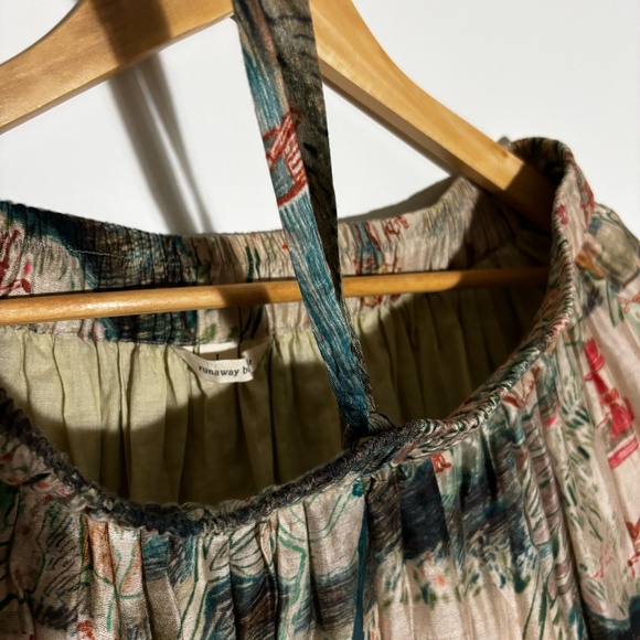 NWOT Runaway Bicycle Cara Silk Skirt, Printed - Raw Silk - Picture 10 of 16